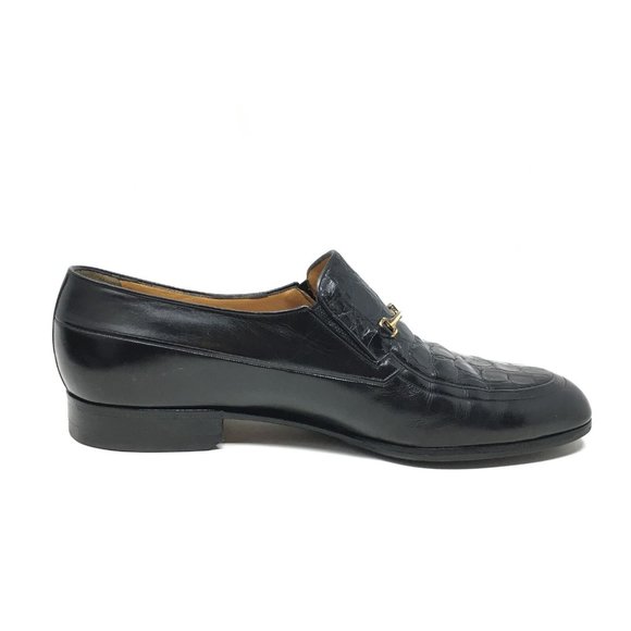 A Testoni Horsebit Loafers Shoes Size 7.5/8.5 Croc main image 10